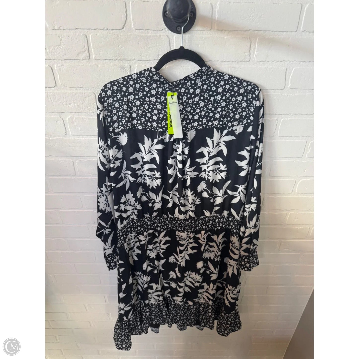 Dress Casual Midi By Sam Edelman In Black & Grey, Size: 1x