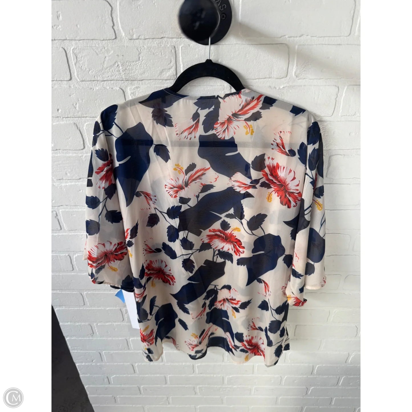 Kimono By Cme In Blue & Cream, Size: S