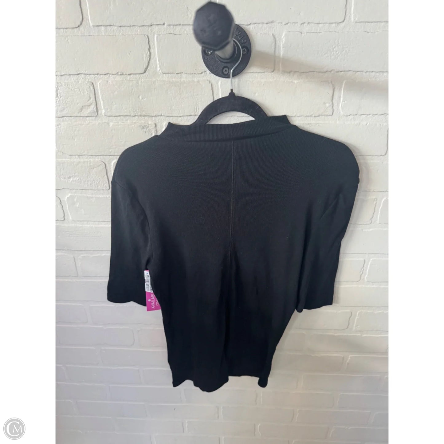 Top Short Sleeve Basic By A New Day In Black, Size: S