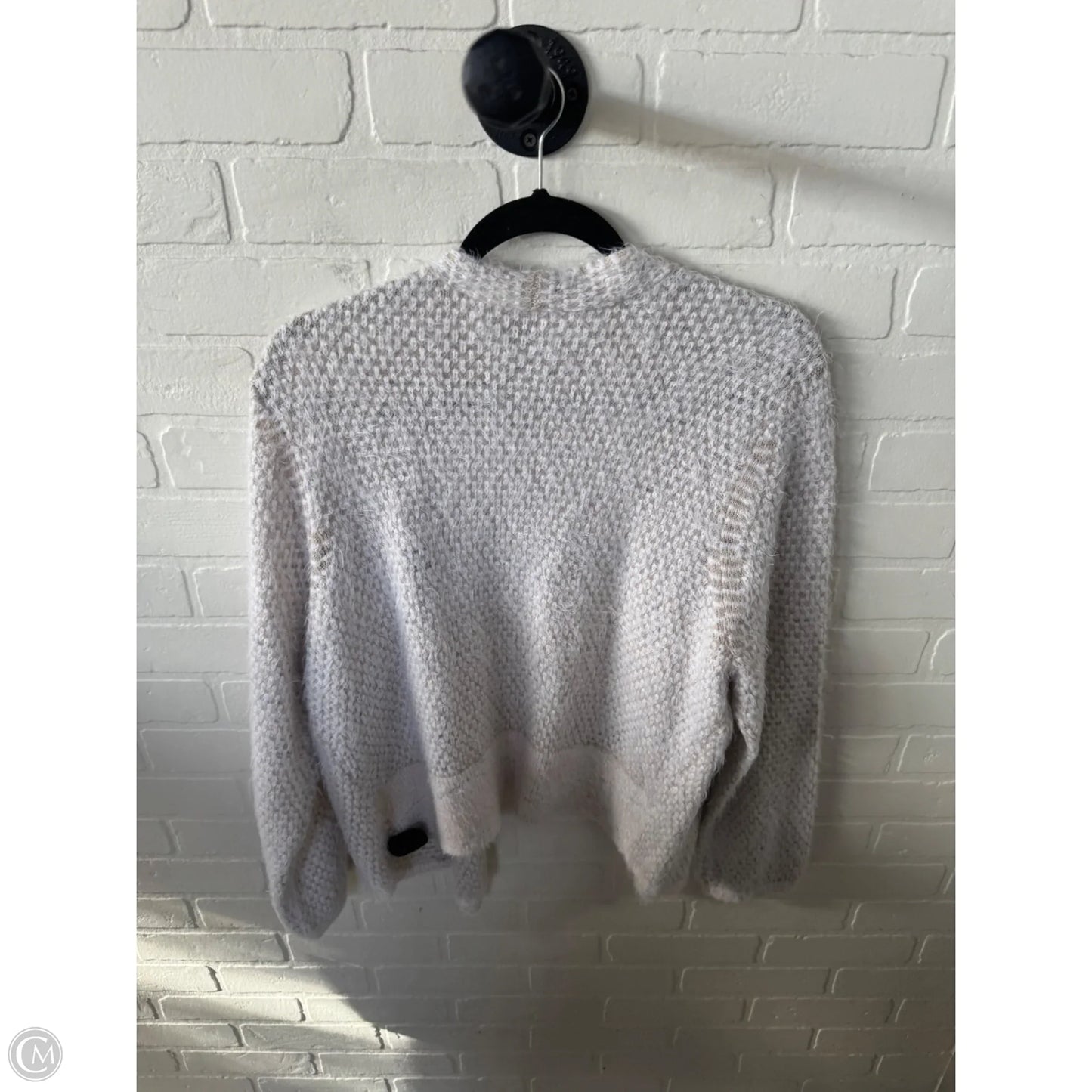 Sweater Cardigan By Nic + Zoe In Tan & White, Size: Xxl