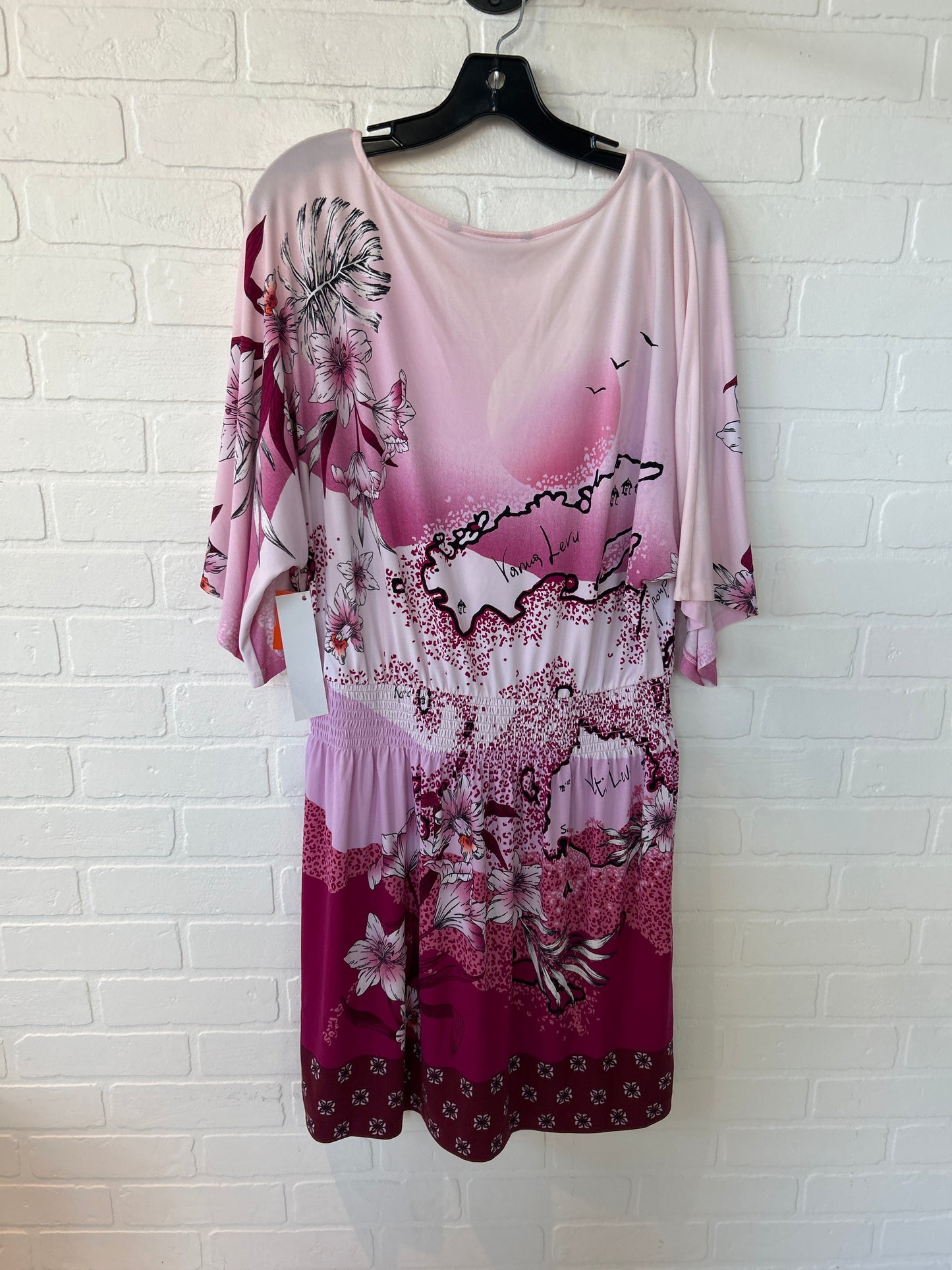 Dress Casual Short By White House Black Market In Black & Pink, Size: L