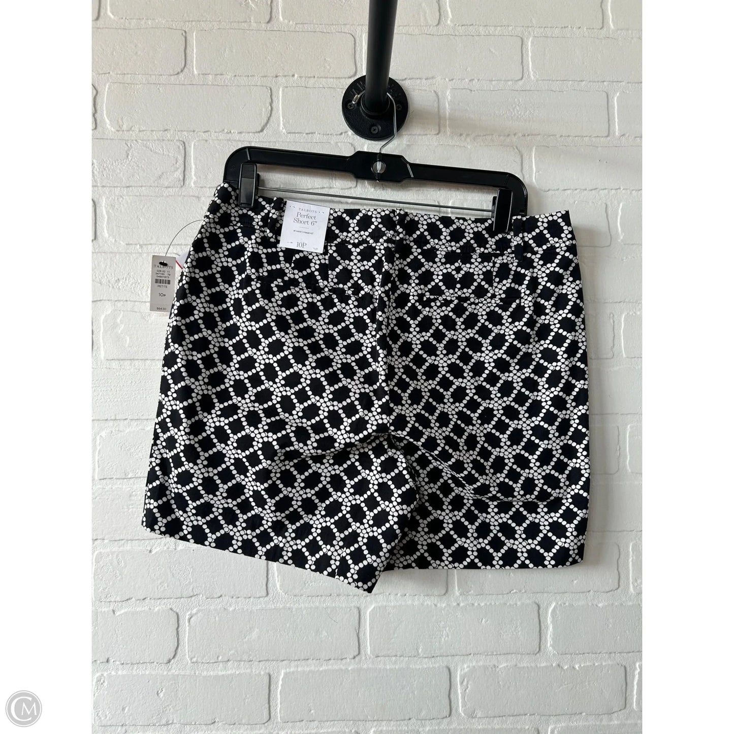 Shorts By Talbots In Black & White, Size: 10p