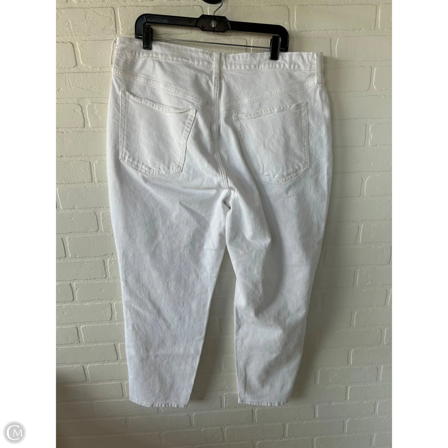 Jeans Straight By Old Navy In White, Size: 18