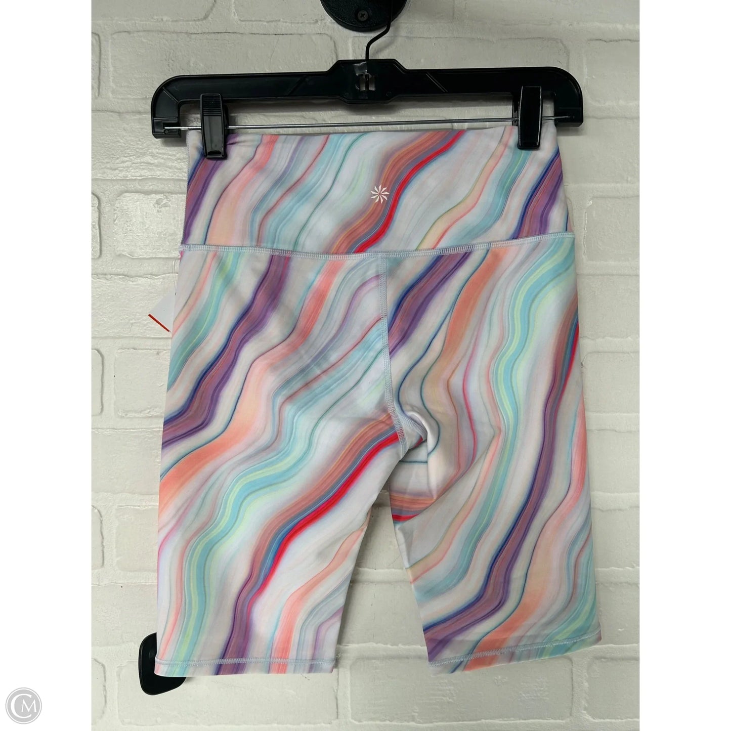 Athletic Shorts By Athleta In Cream & Purple, Size: 0