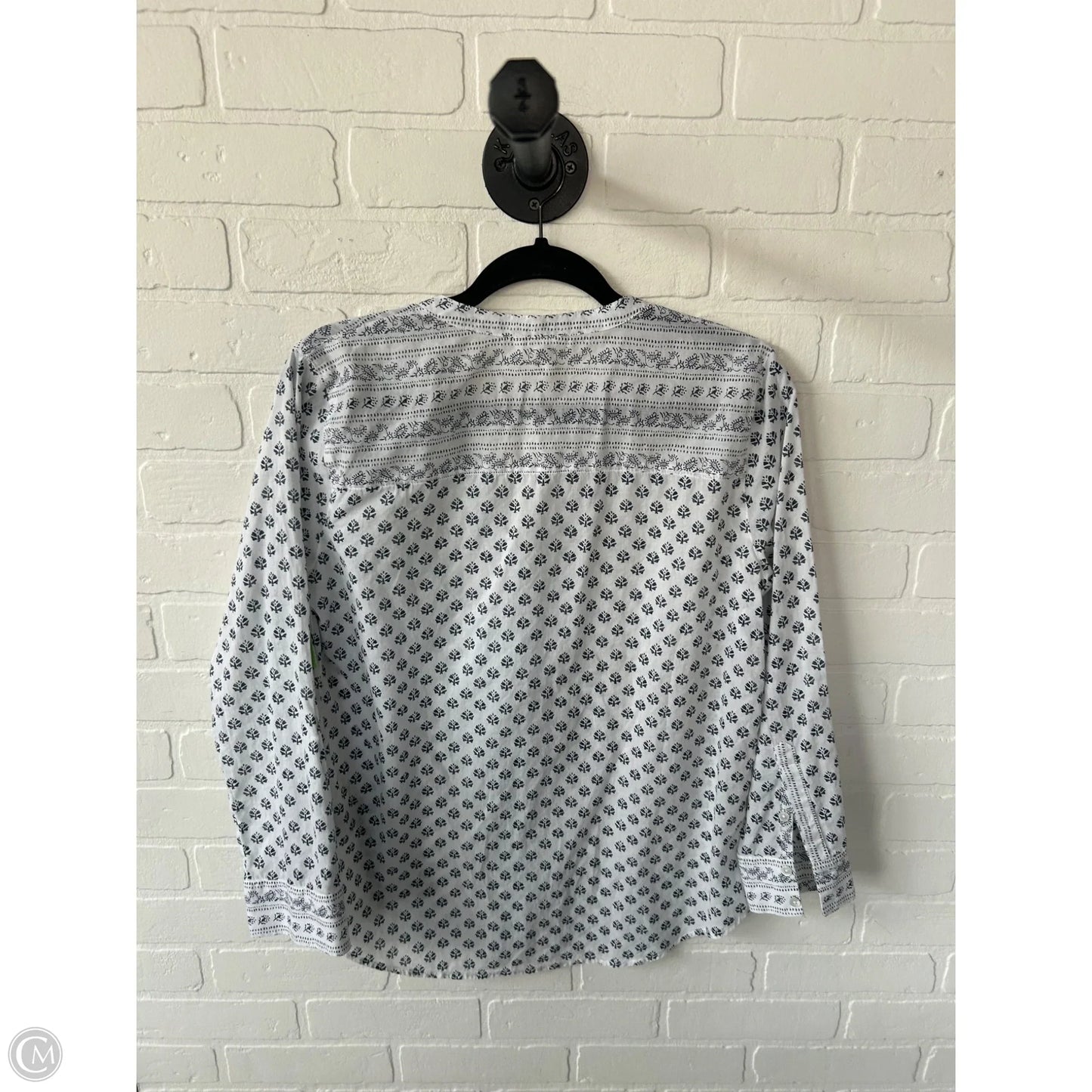 Top Long Sleeve By Joie In Blue & White, Size: S