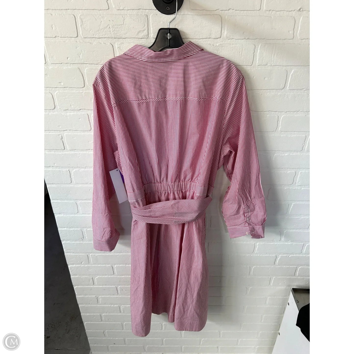 Dress Casual Midi By J. Crew In Red & White, Size: 2x