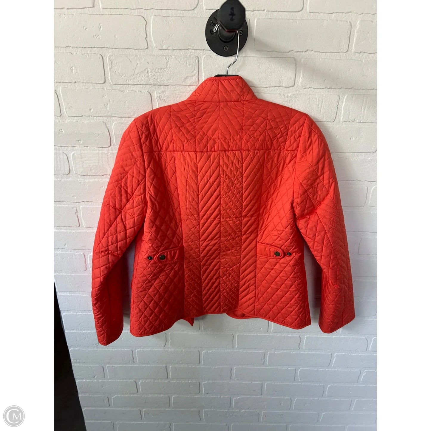 Jacket Puffer & Quilted By Talbots In Orange, Size: Sp
