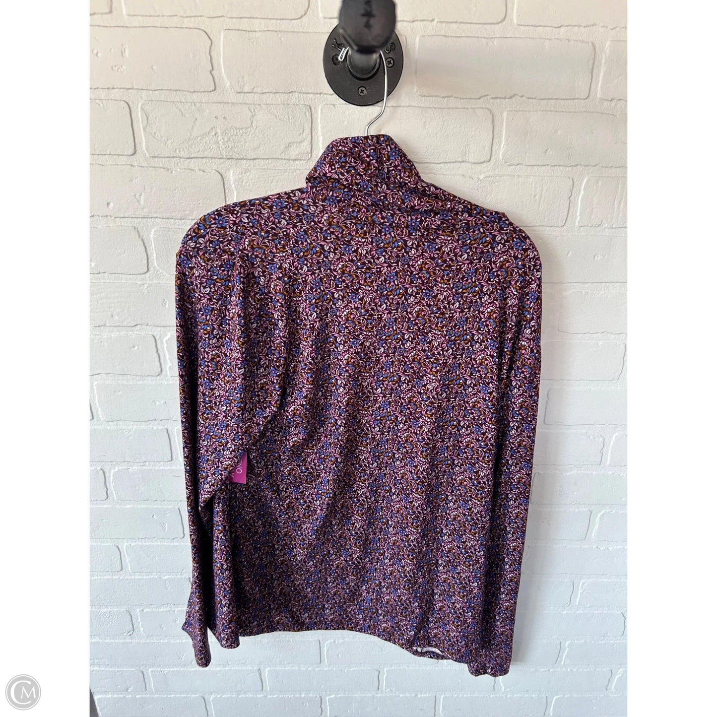 Top Long Sleeve By Ann Taylor In Pink & Purple, Size: Xl