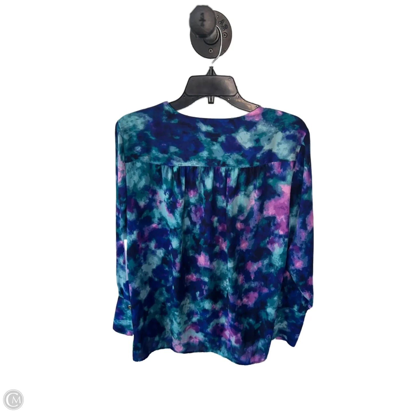 Top Long Sleeve By Inc In Blue & Pink, Size: L