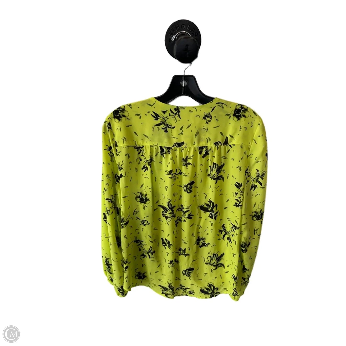 Top Long Sleeve By Inc In Yellow, Size: S