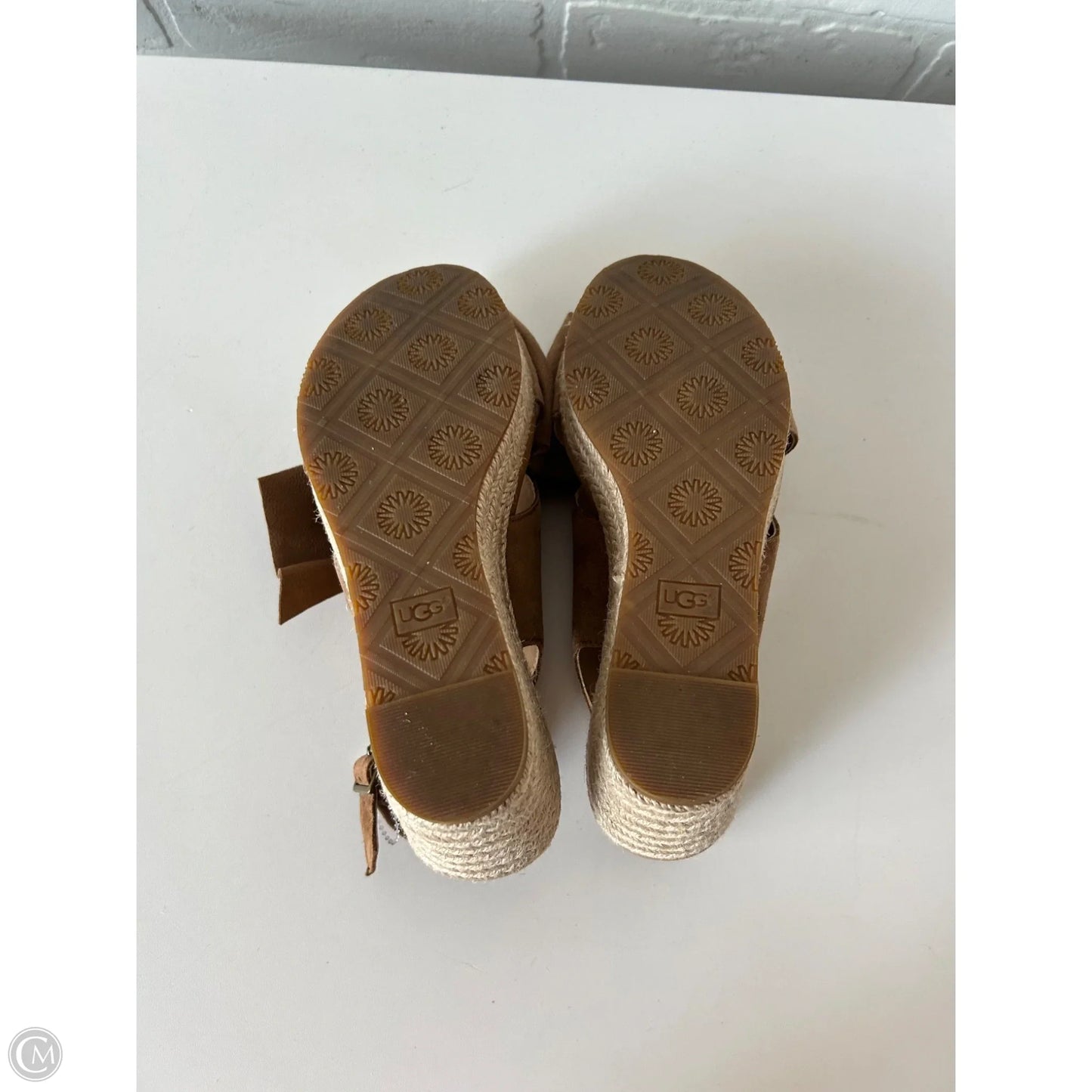 Sandals Designer By Ugg In Brown, Size: 6