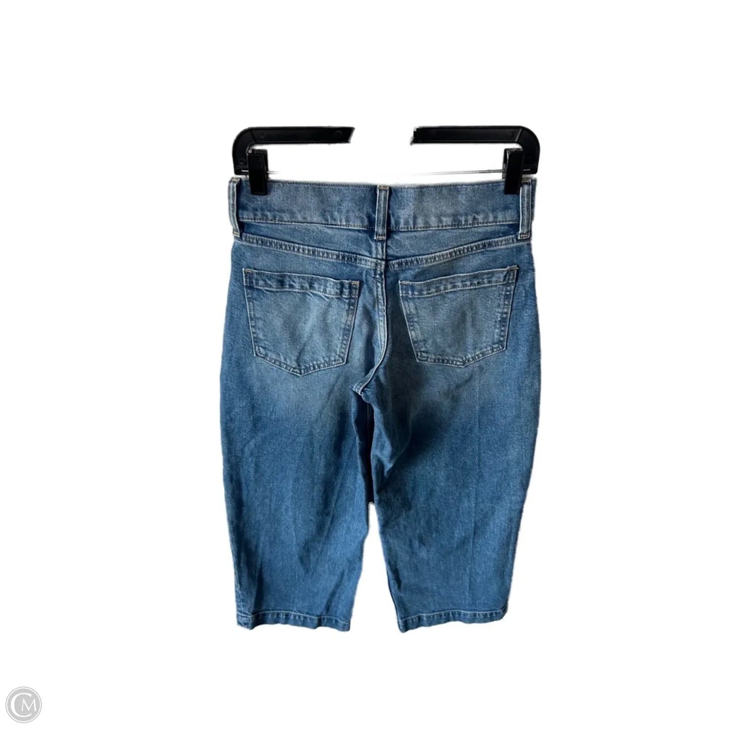 Jeans Cropped By Banana Republic In Blue Denim, Size: 2p