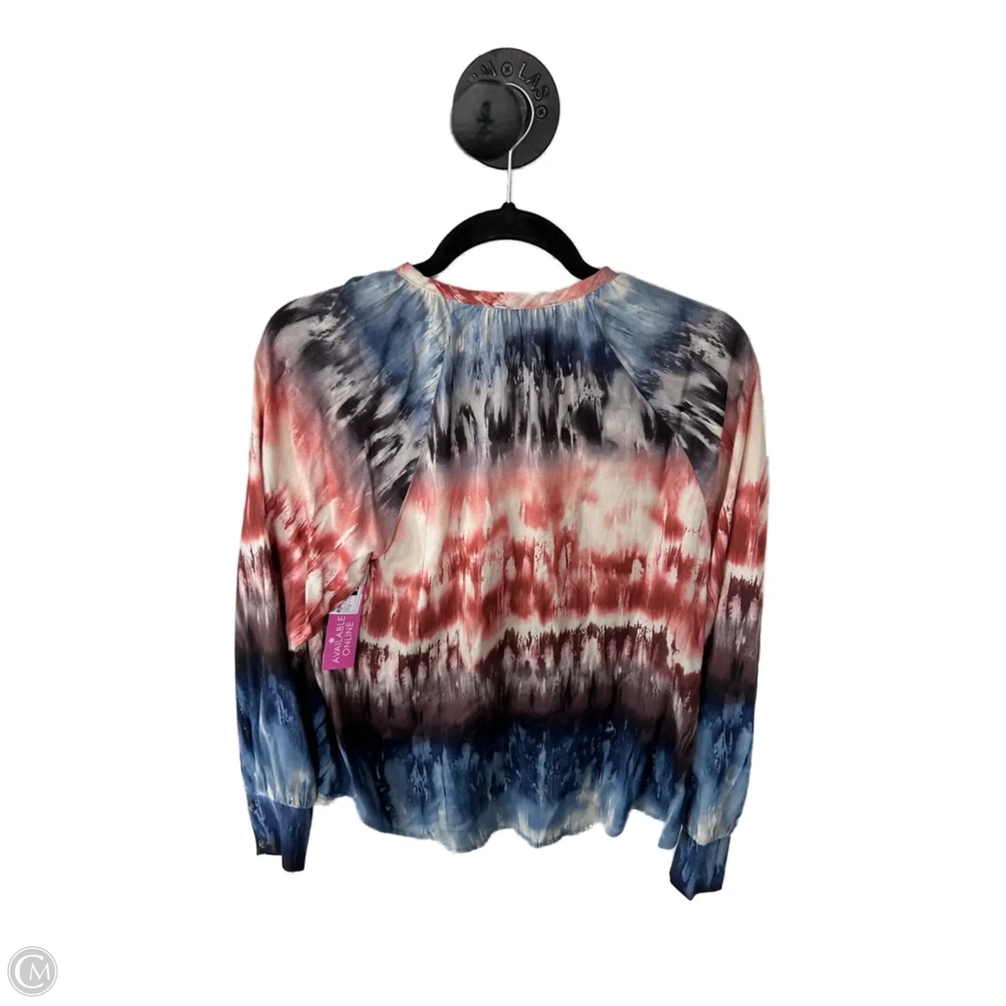 Top Long Sleeve By Allison Joy In Blue & Red, Size: S