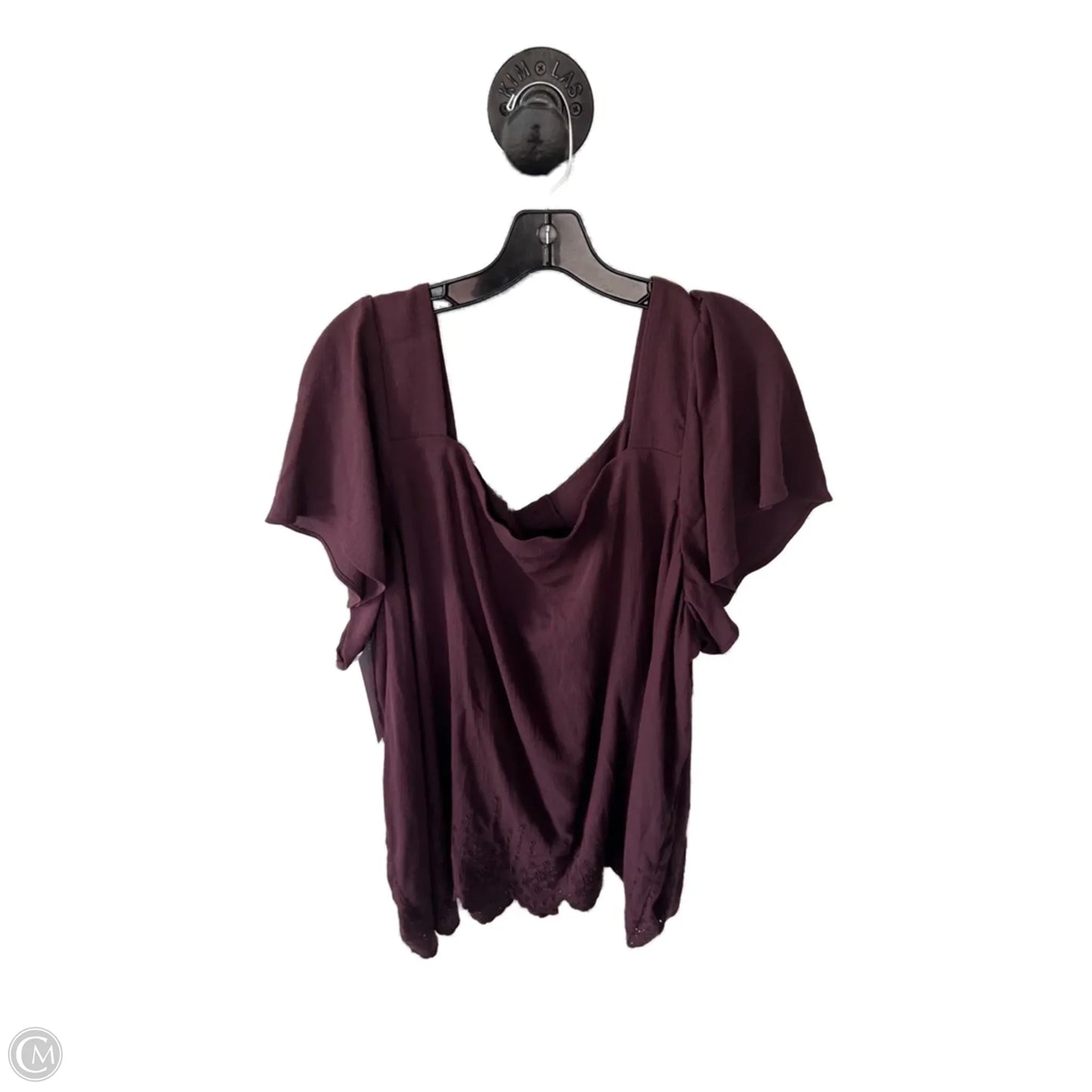 Top Short Sleeve By Torrid In Purple, Size: 4x