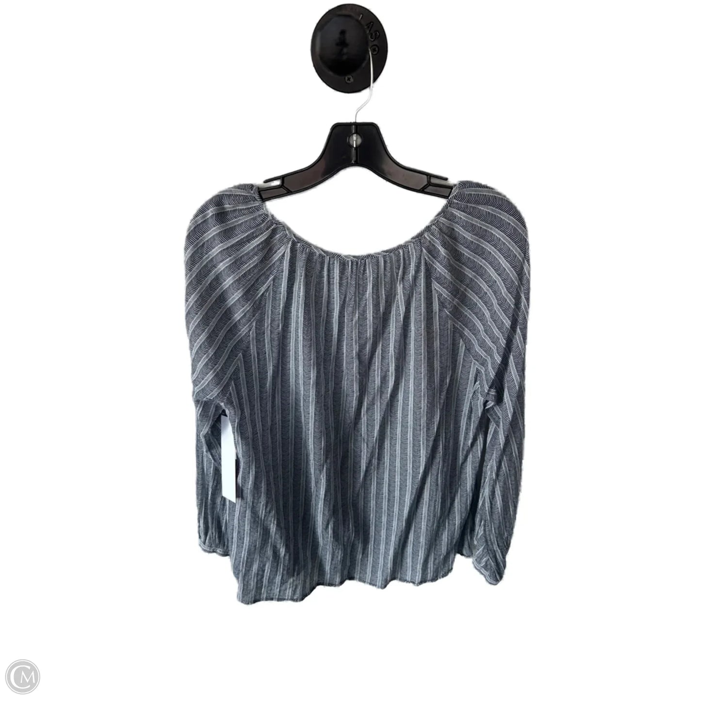 Top Long Sleeve By Joie In Black & White, Size: L