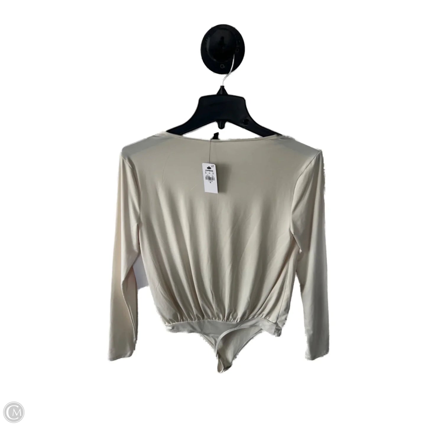 Bodysuit By Express In Cream, Size: Xs