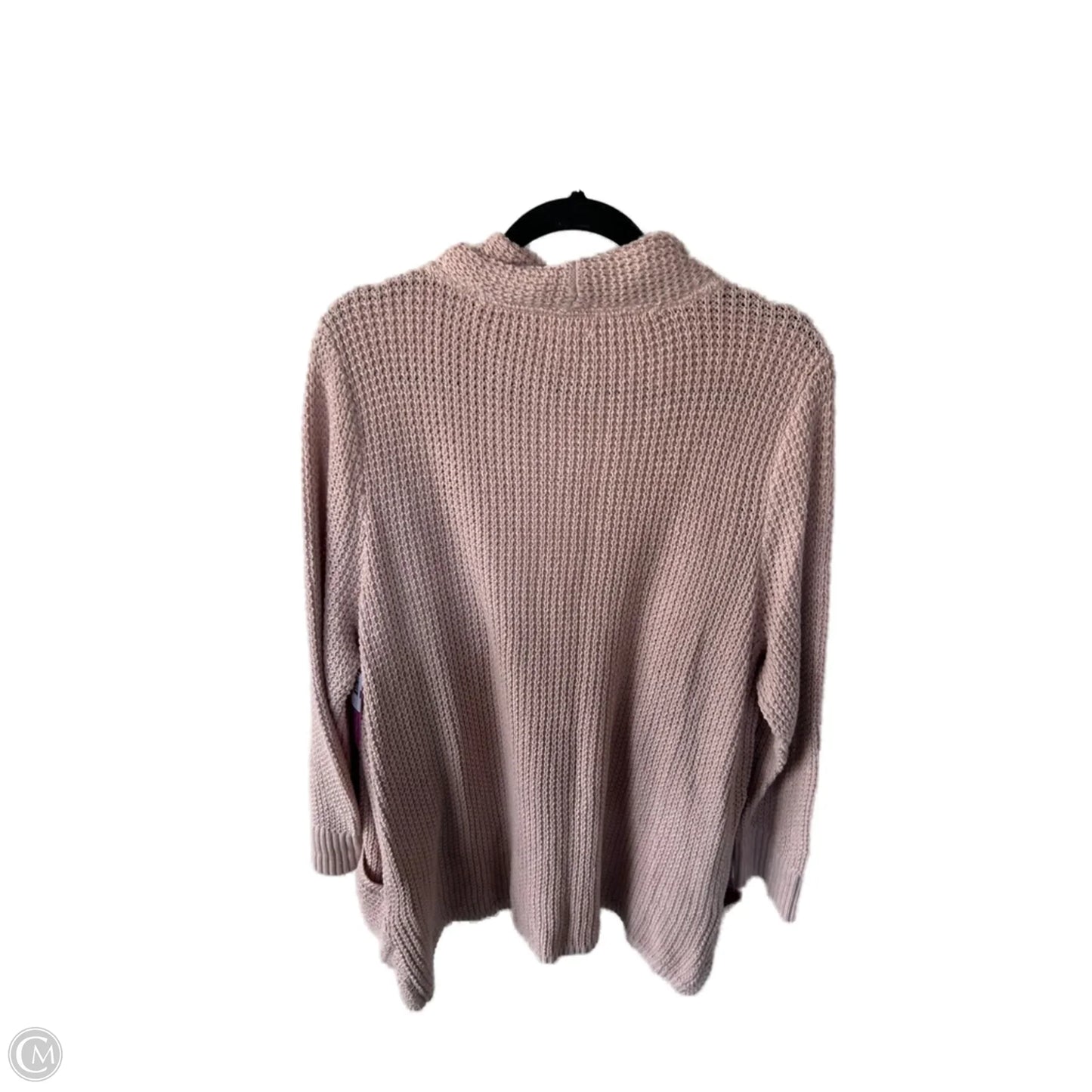 Sweater Cardigan By Market & Spruce In Pink, Size: 2x
