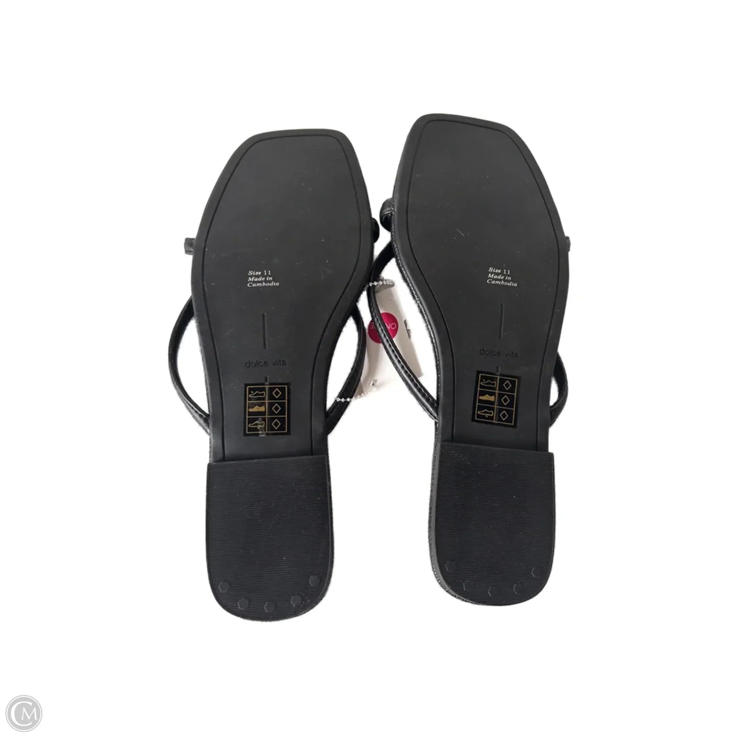 Sandals Flip Flops By Dolce Vita In Black, Size: 11