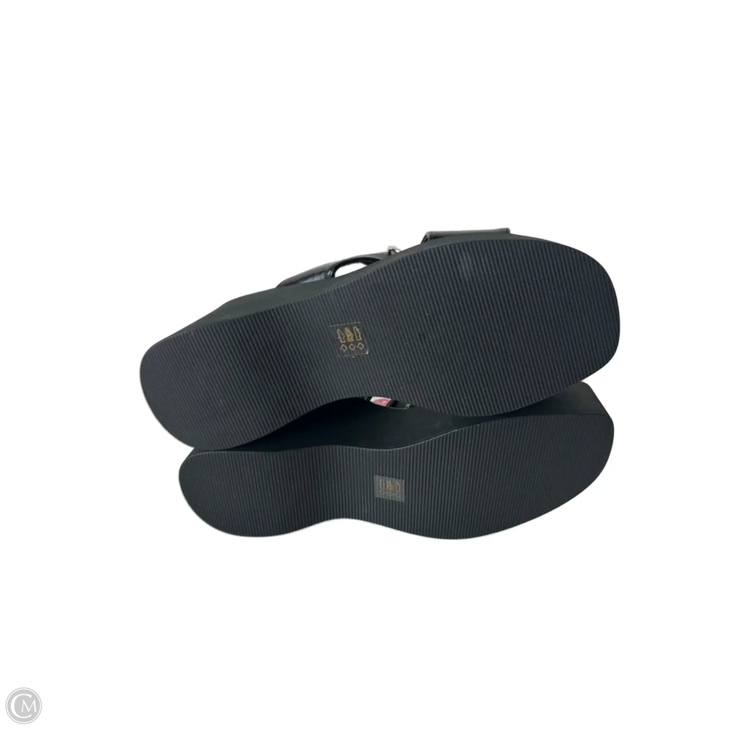 Sandals Heels Wedge By Chinese Laundry In Black, Size: 9.5