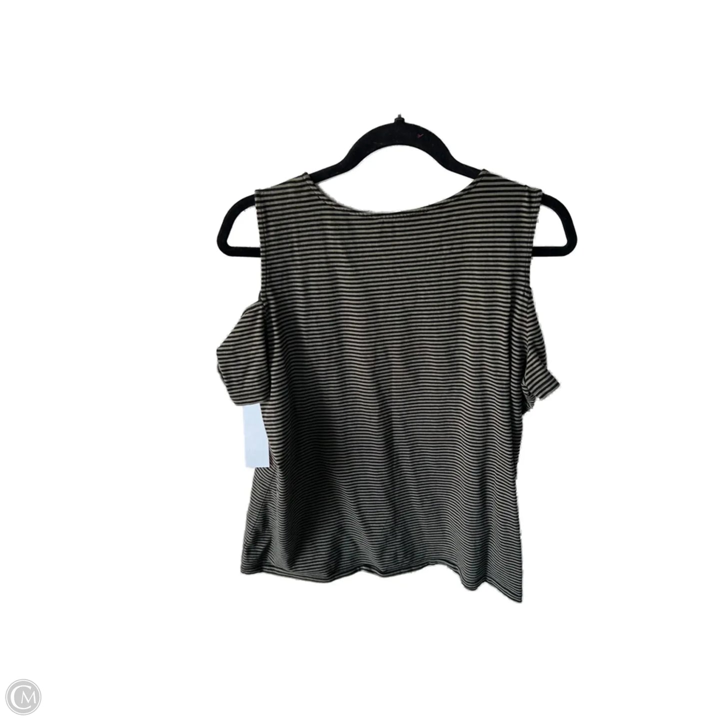 Top Short Sleeve By Michael By Michael Kors In Black & Green, Size: L