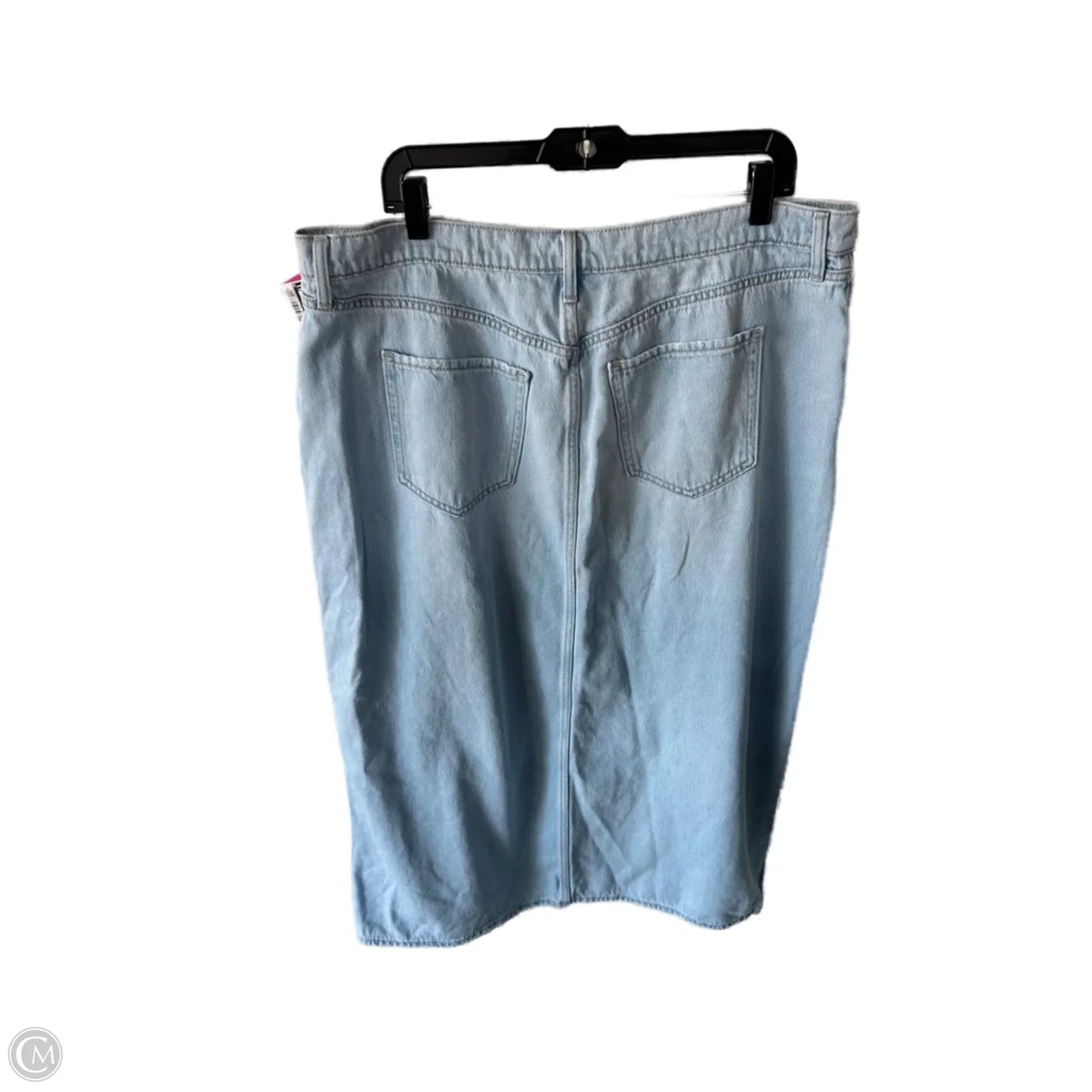 Skirt Maxi By Old Navy In Blue Denim, Size: 16