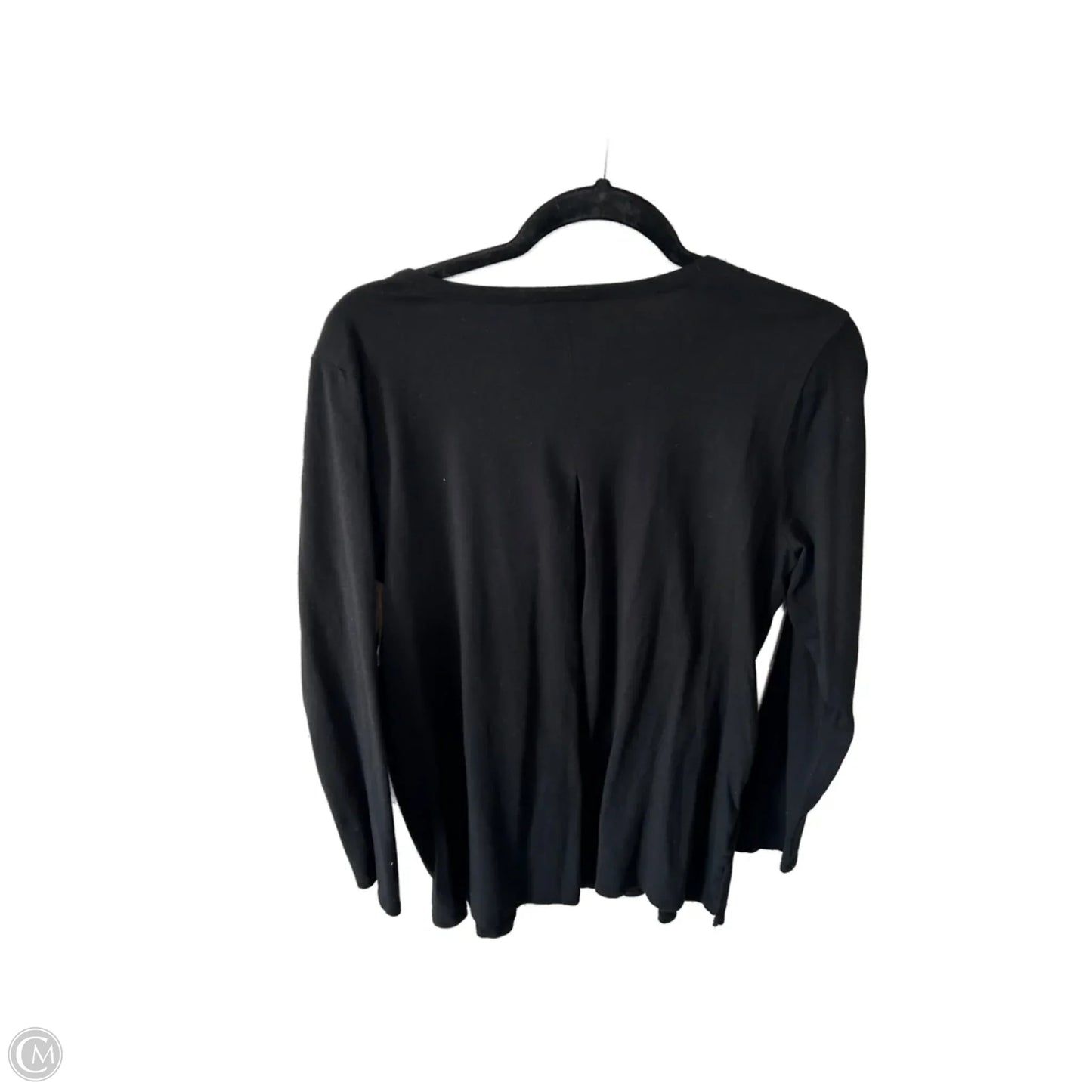 Top Long Sleeve By J. Jill In Black & Tan, Size: M