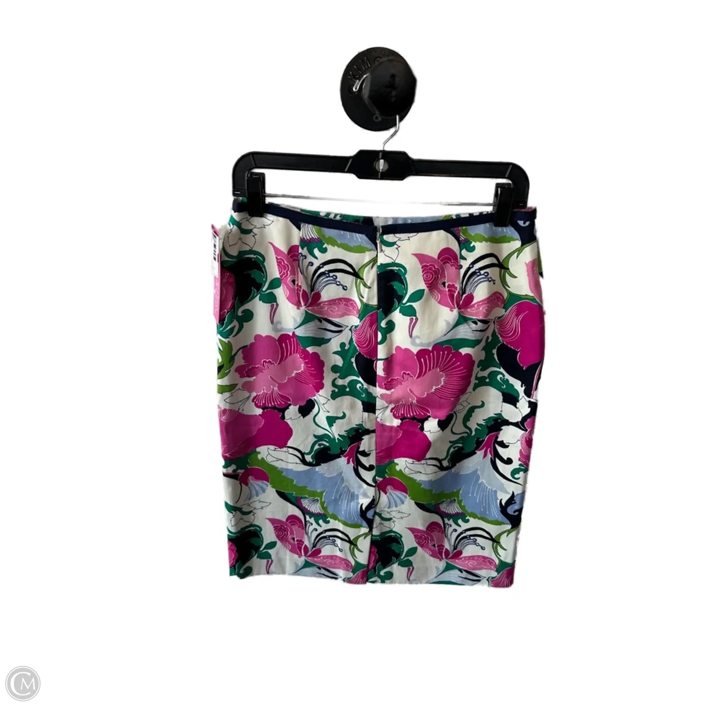 Skirt Midi By Talbots In Green & Pink, Size: 4