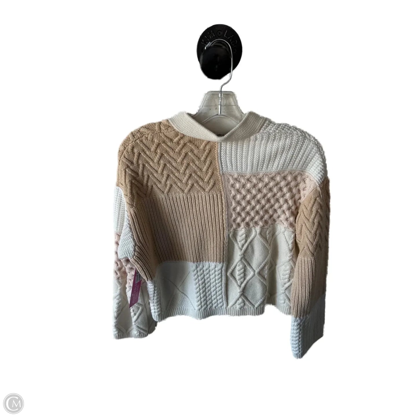 Sweater Cardigan By Rails In Cream & Tan, Size: Xs
