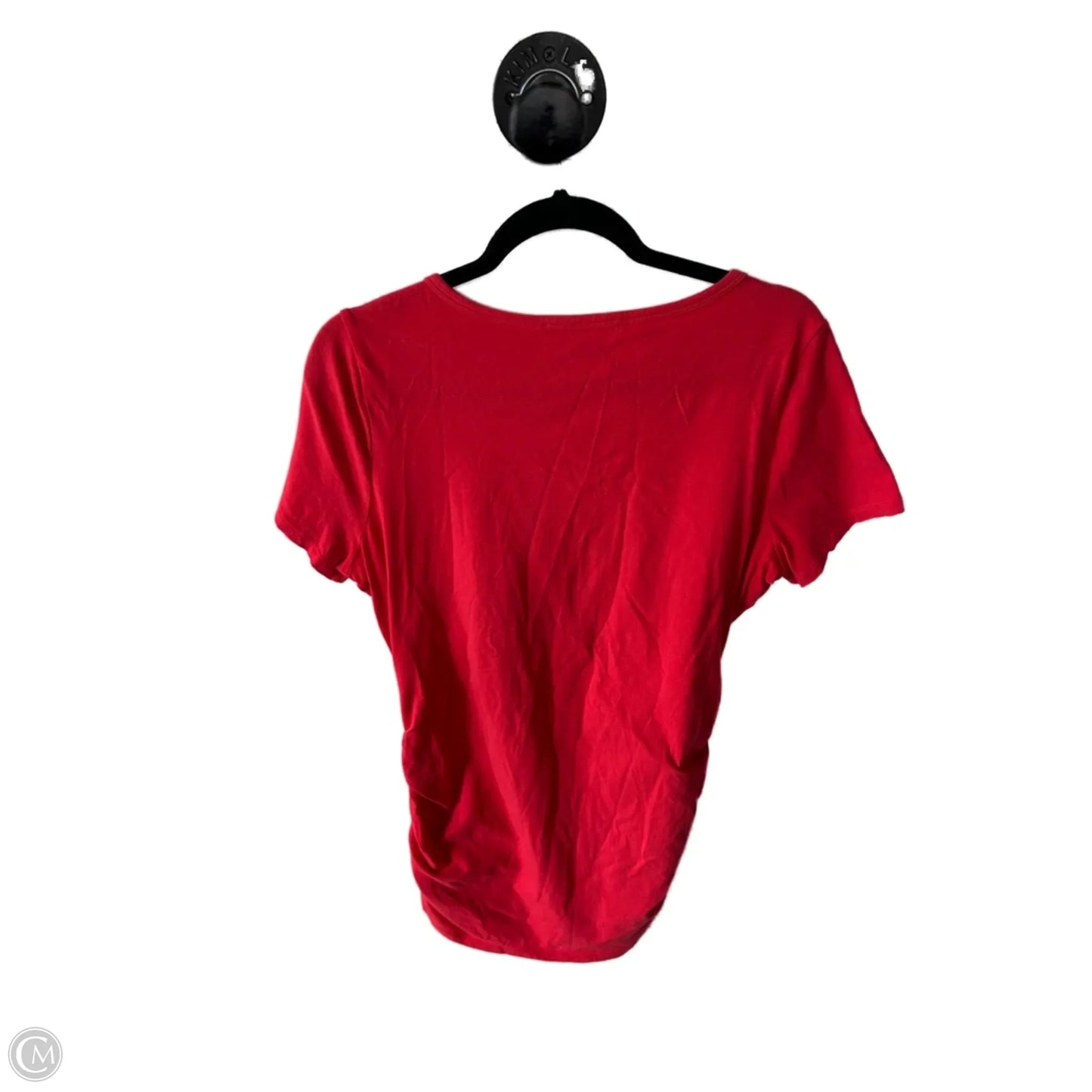 Top Short Sleeve By Michael By Michael Kors In Red, Size: L