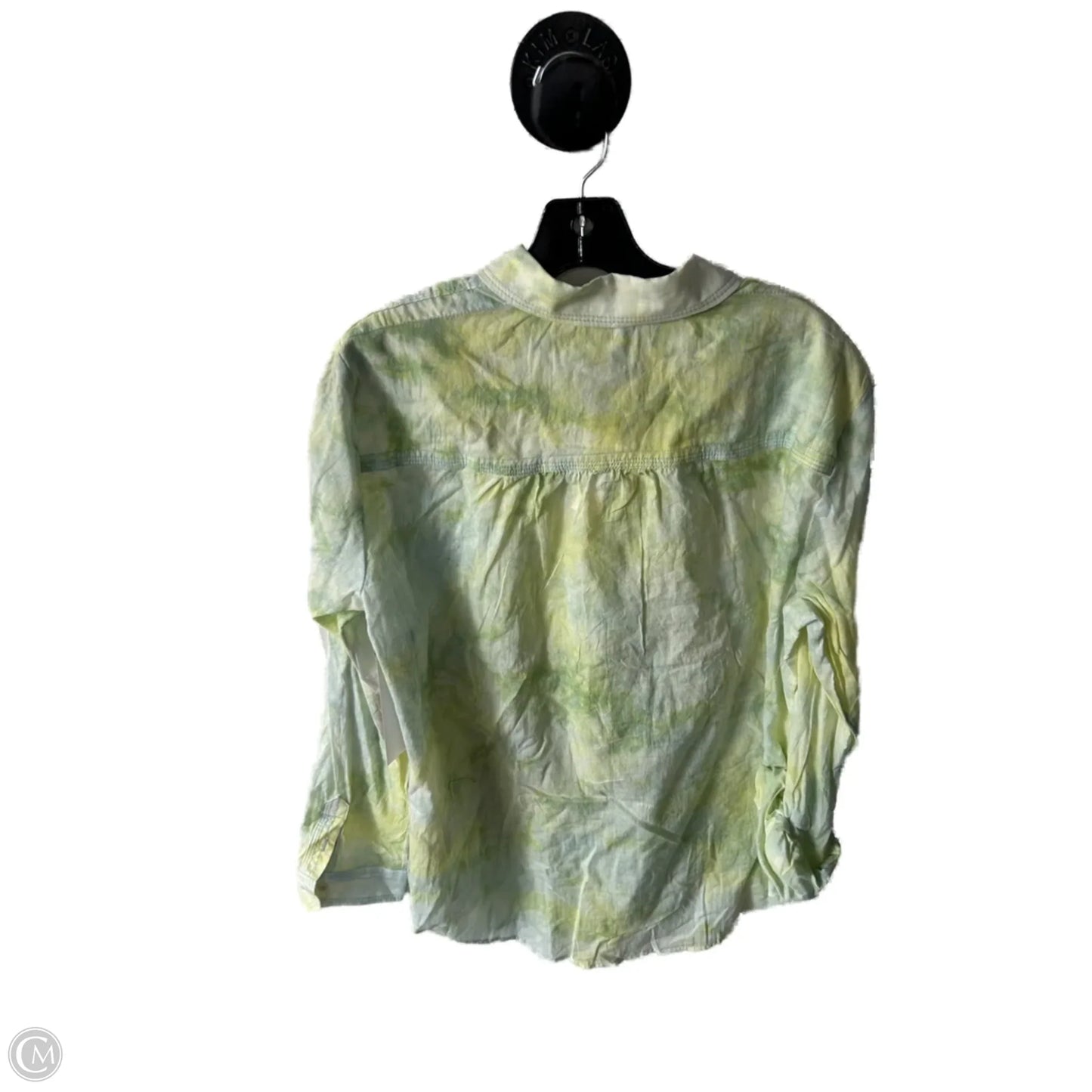 Top Long Sleeve By Anthropologie In Yellow, Size: L