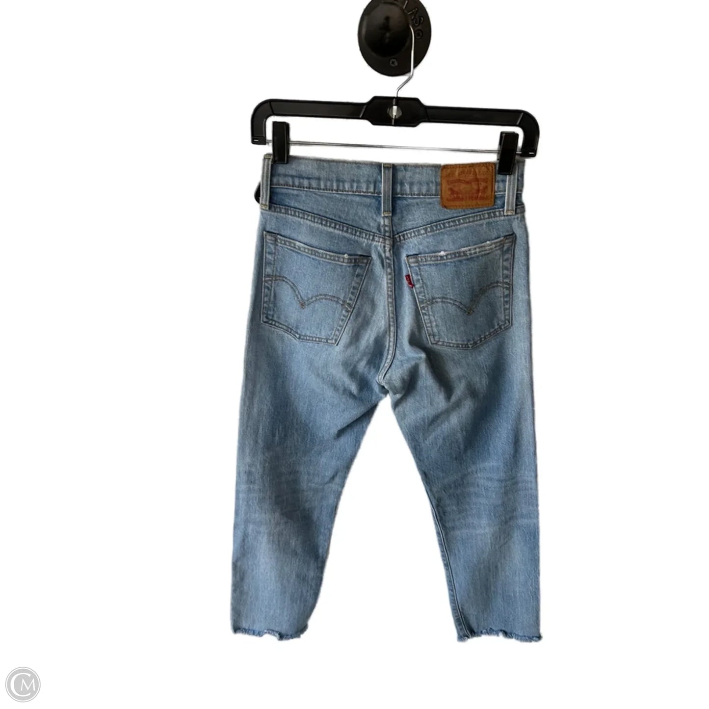 Jeans Straight By Levis In Blue Denim, Size: 2