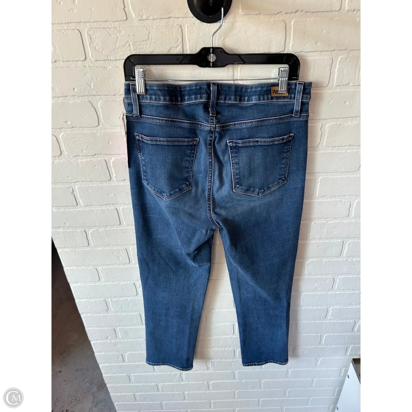 Jeans Straight By Paige In Blue Denim, Size: 10