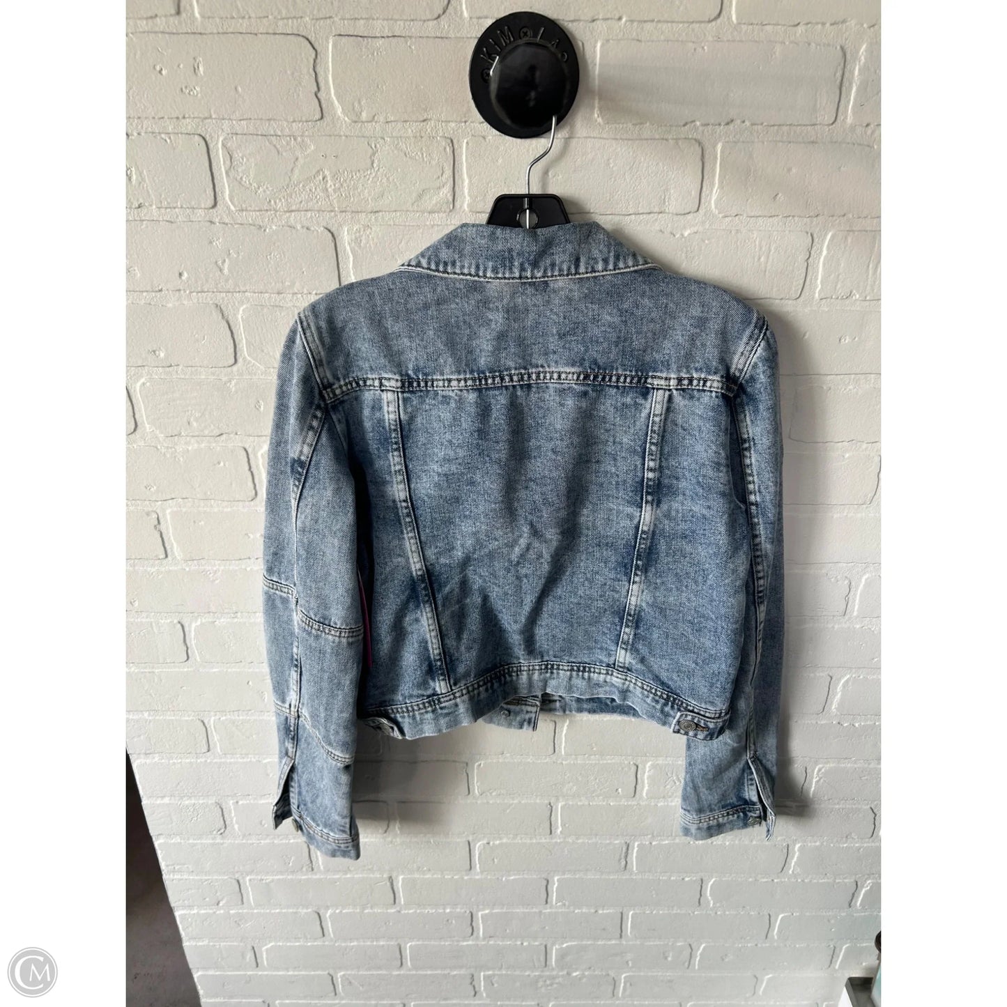Jacket Denim By Free People In Blue Denim, Size: S