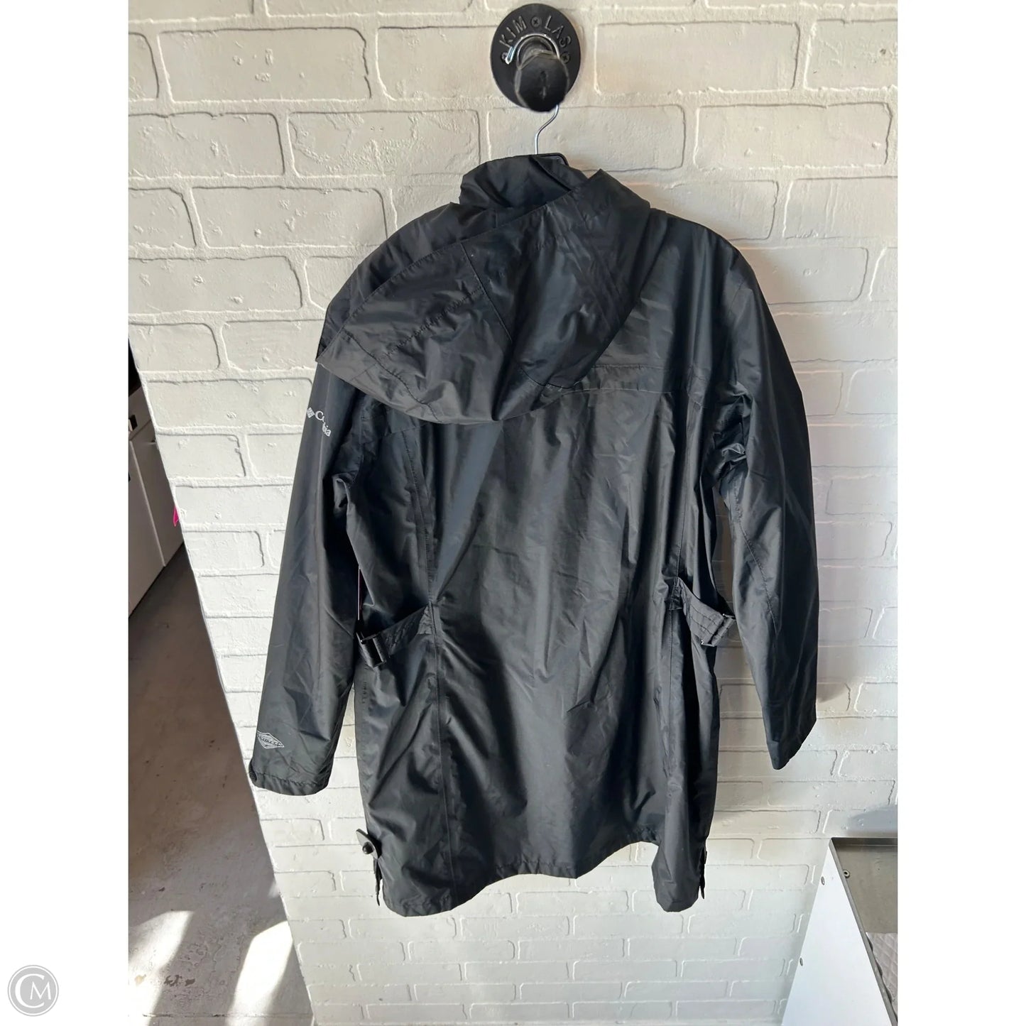 Coat Raincoat By Columbia In Black, Size: Xl