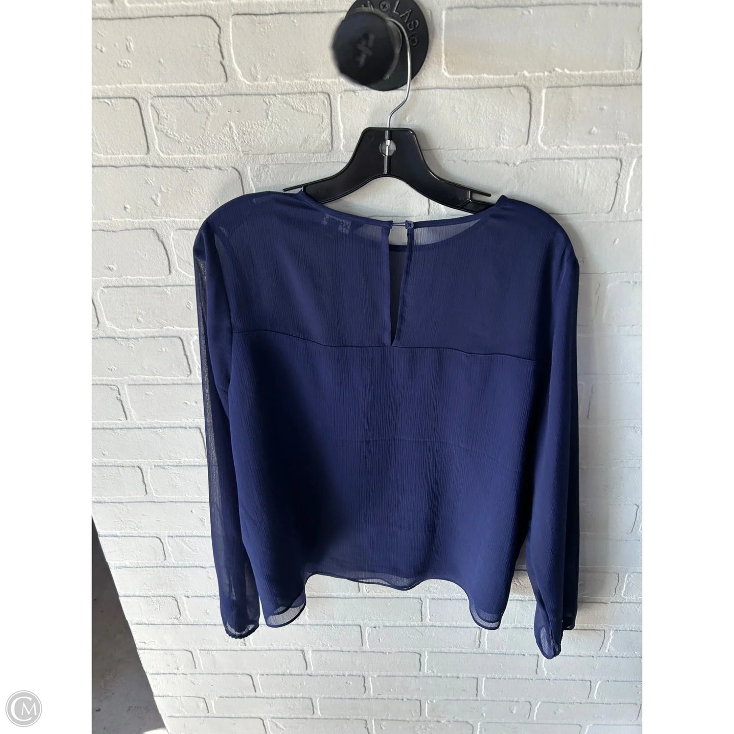Top Long Sleeve By Express In Blue, Size: L