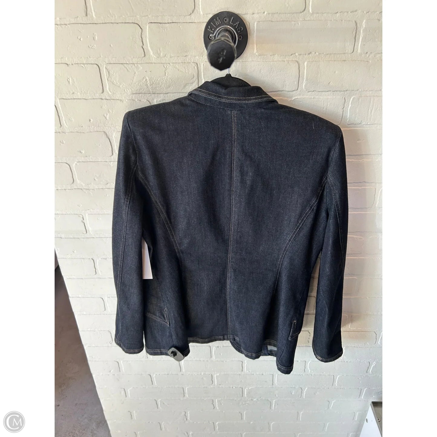 Blazer By White House Black Market In Blue Denim, Size: 1x