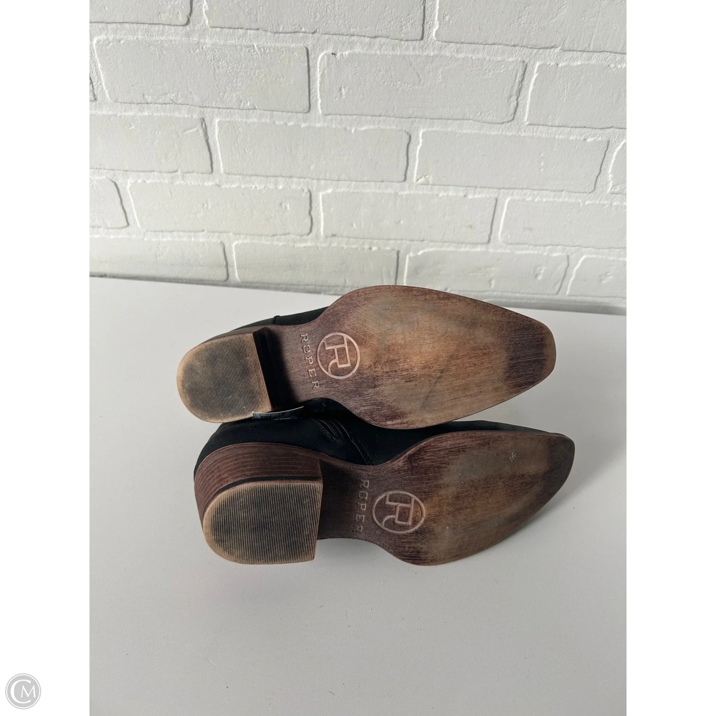 Boots Ankle Flats By Roper In Black, Size: 8.5