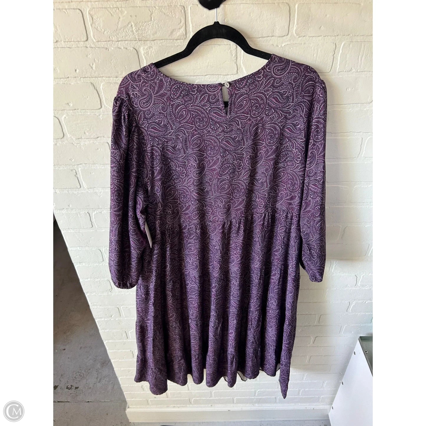 Dress Casual Midi By J. Jill In Purple, Size: L
