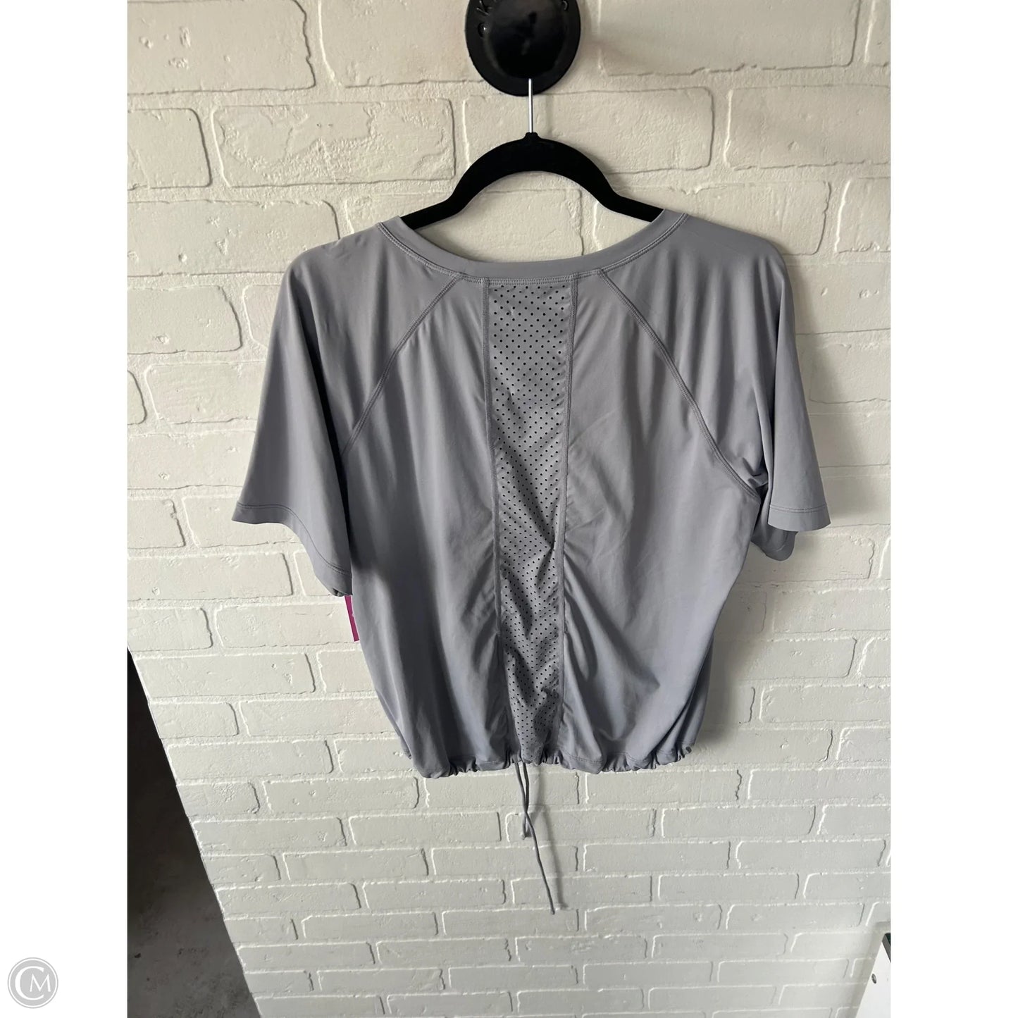 Athletic Top Short Sleeve By Zella In Grey, Size: M