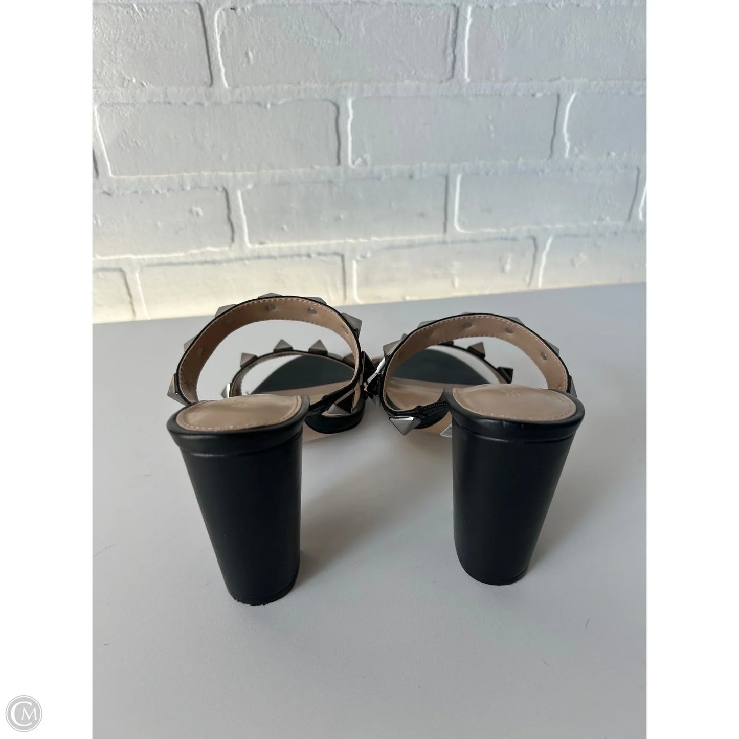 Sandals Heels Block By Bcbgeneration In Black, Size: 8.5