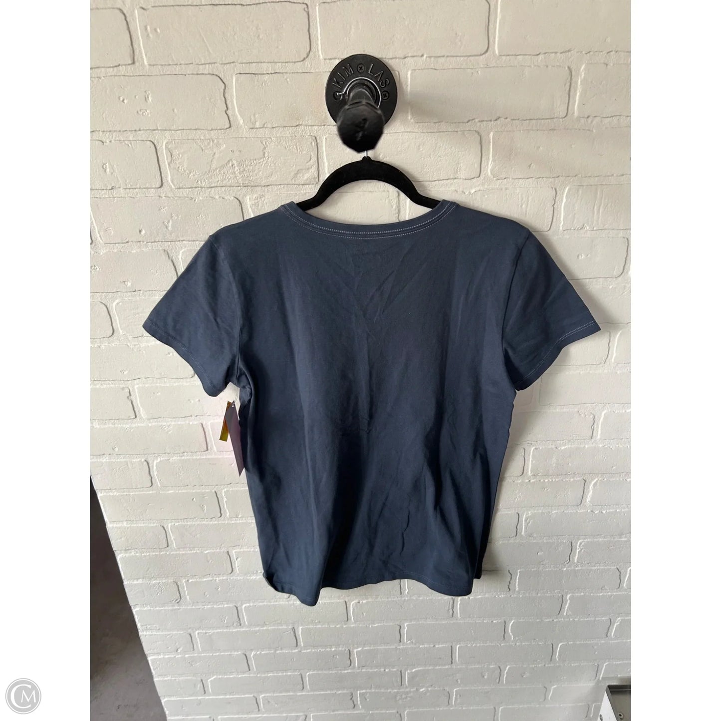 Top Short Sleeve Basic By Life Is Good In Blue & White, Size: M