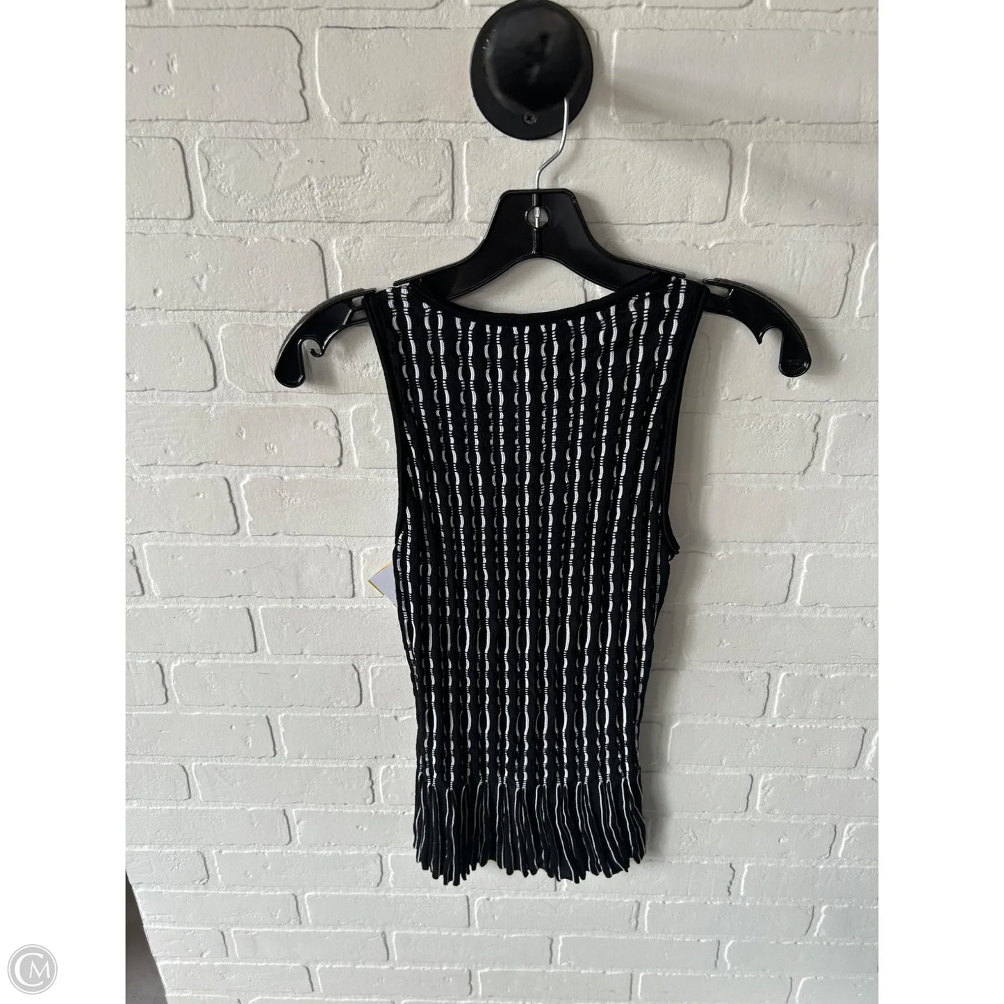 Top Sleeveless By White House Black Market In Black & White, Size: Xs