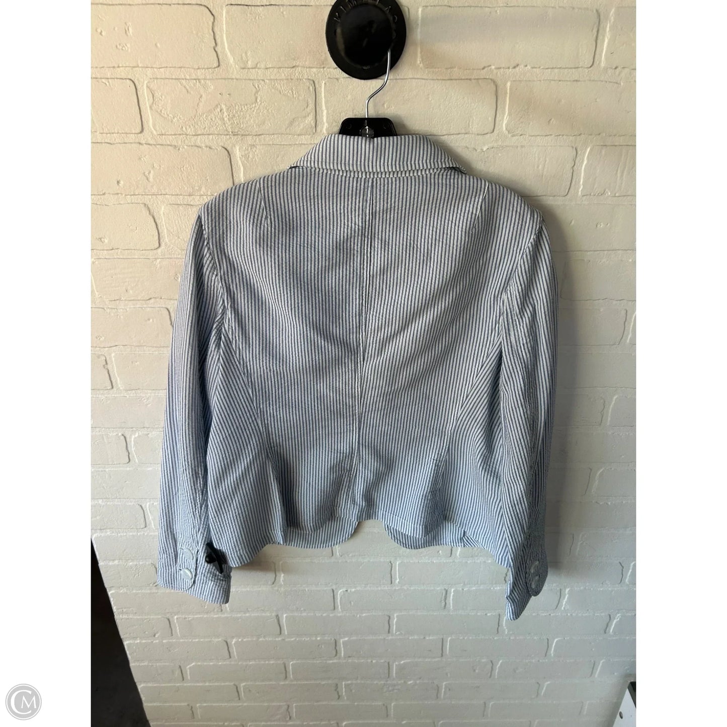 Blazer By Talbots In Blue & White, Size: L