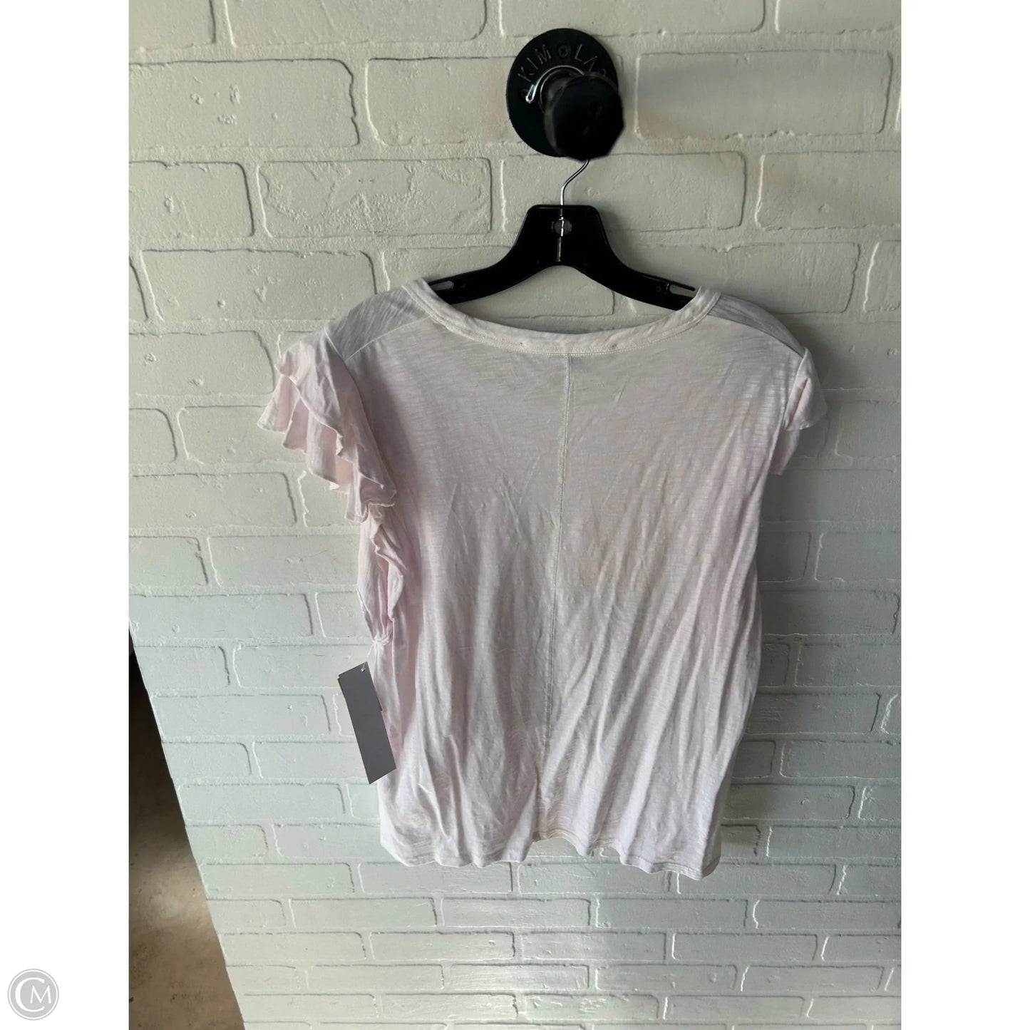 Top Short Sleeve By Veronica Beard In Pink, Size: Xl