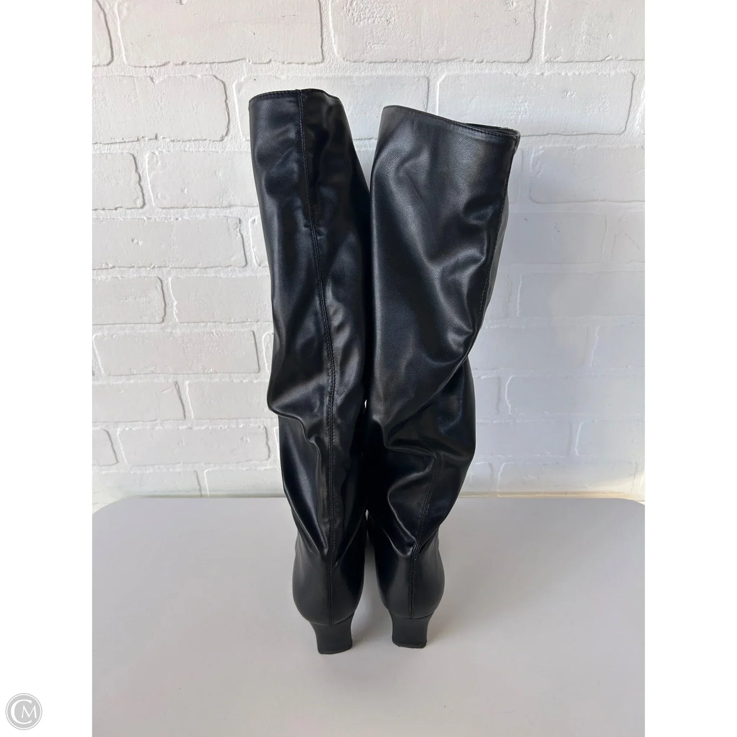 Boots Knee Heels By Banana Republic In Black, Size: 7.5