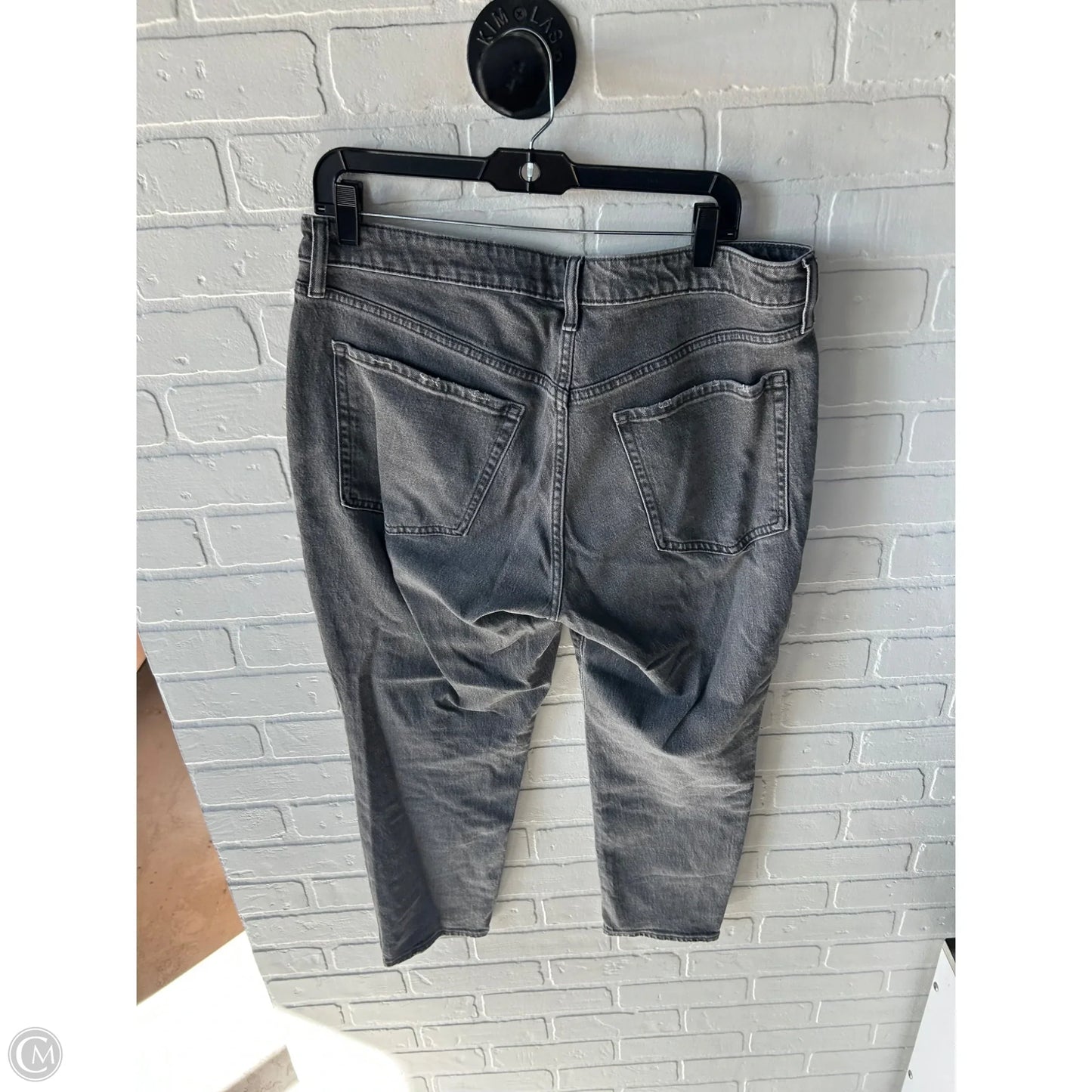 Jeans Straight By Old Navy In Grey Denim, Size: 14p