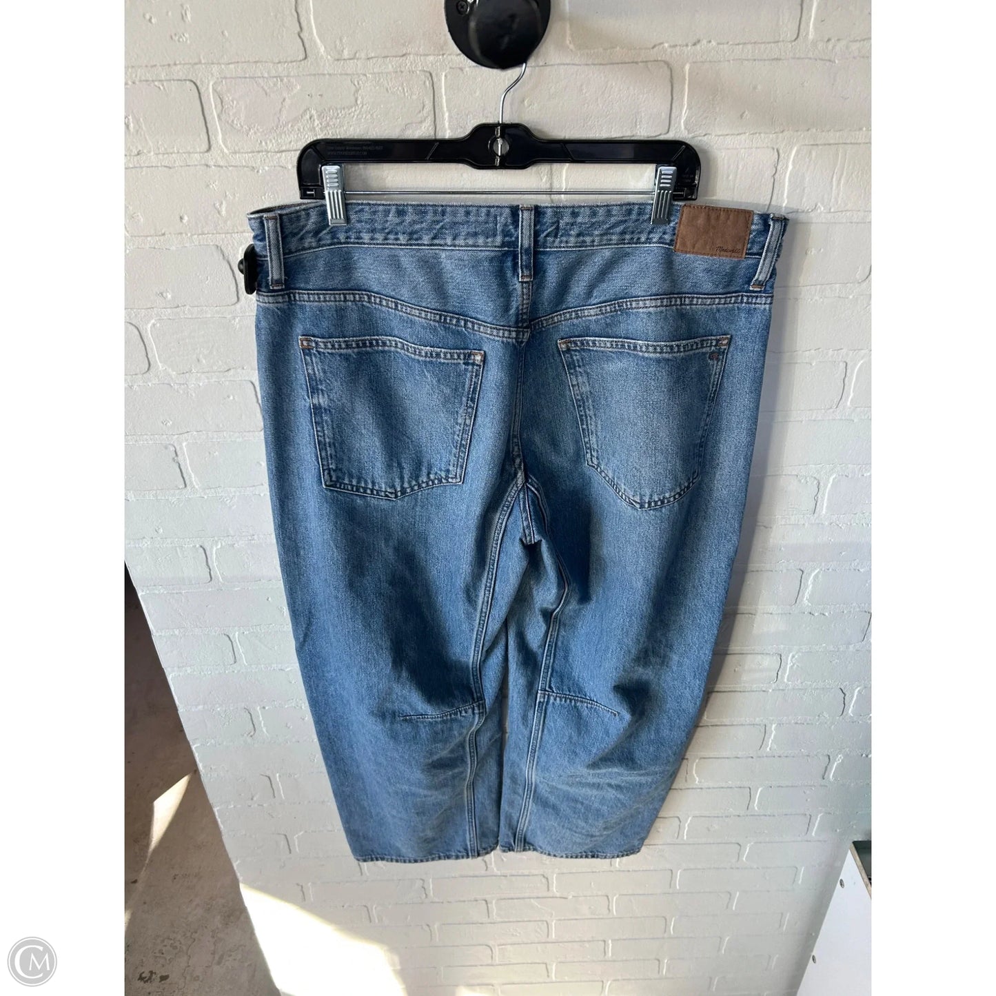 Jeans Straight By Madewell In Blue Denim, Size: 12