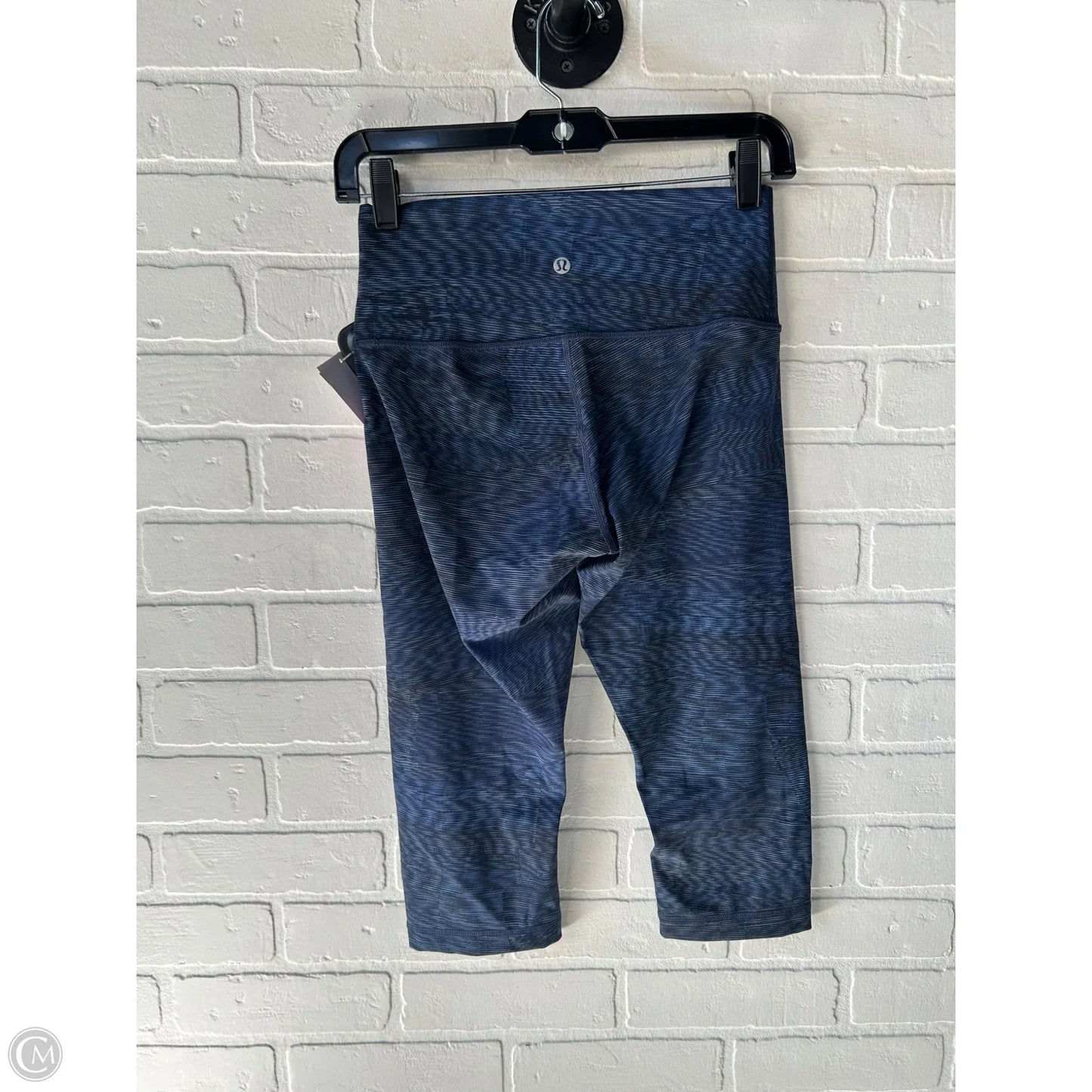 Athletic Capris By Lululemon In Blue, Size: 6