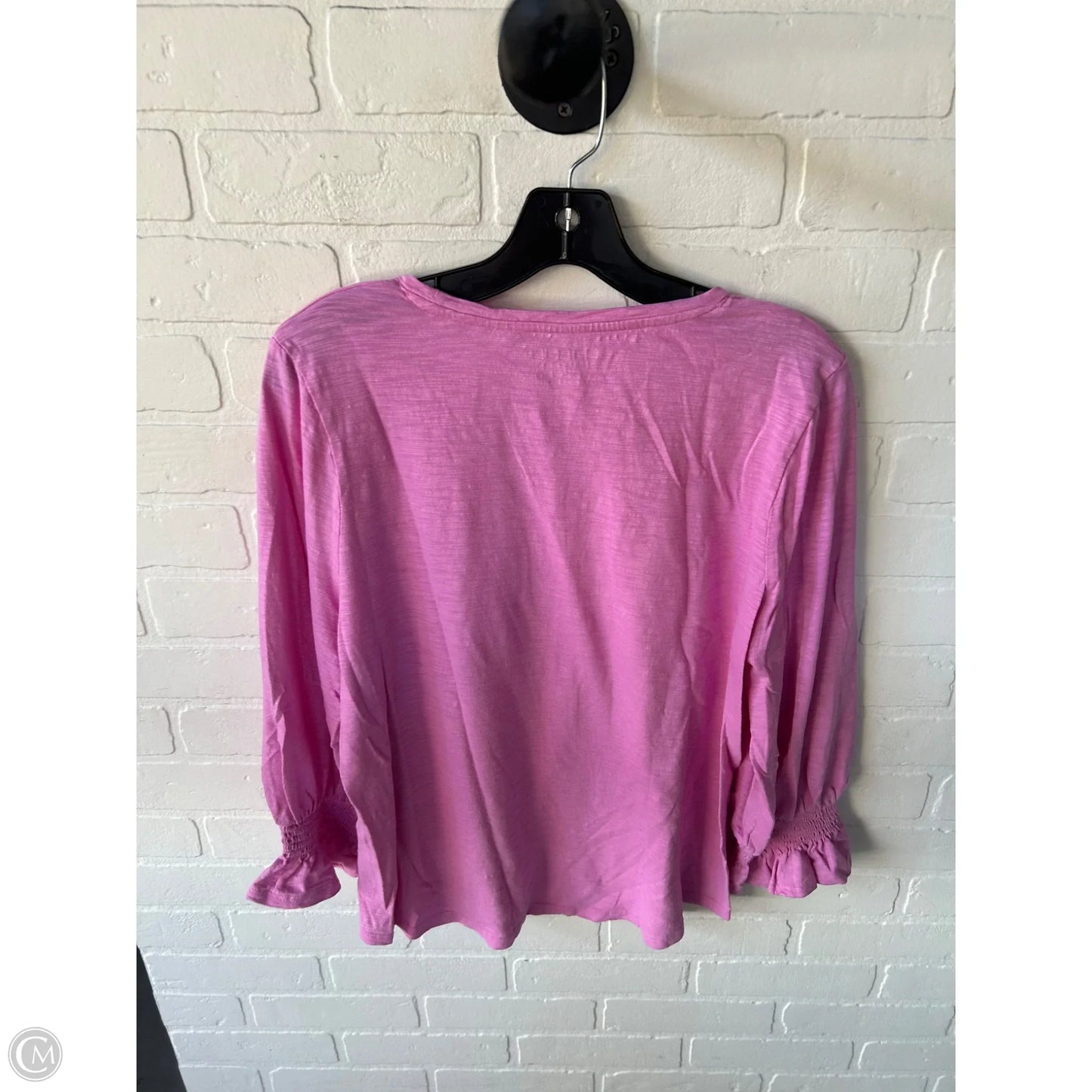 Top Long Sleeve By Chicos In Pink, Size: L