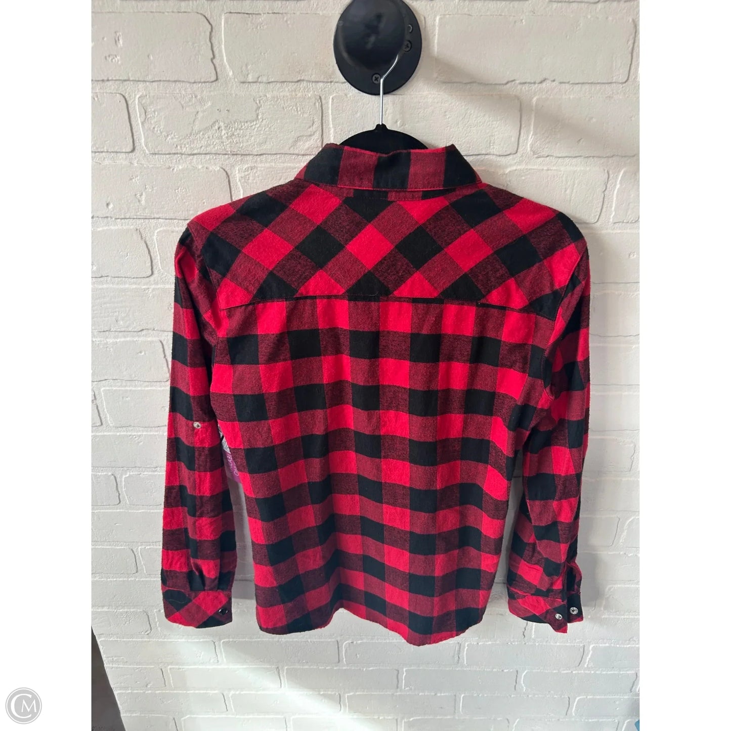 Top Long Sleeve By Tart In Black & Red, Size: S